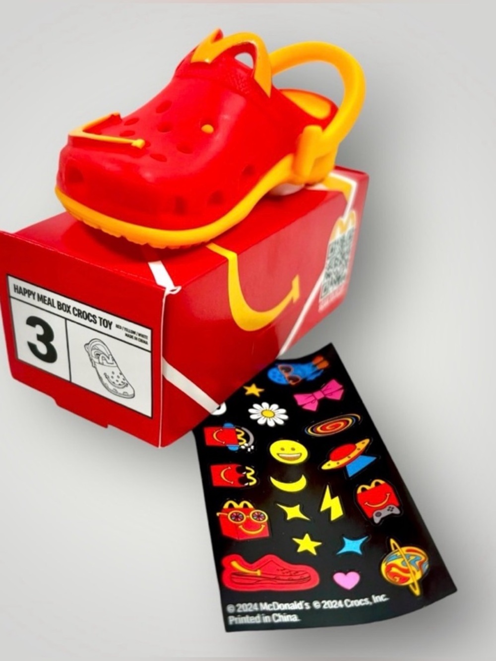McDonalds 2024 x Mini Crocs #3 keychain clip Happy Meal Toy!